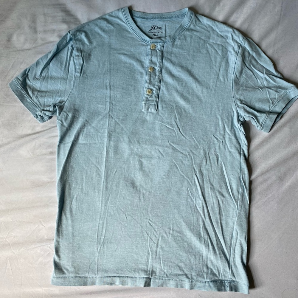J Crew Mens light blue tee shirt size S